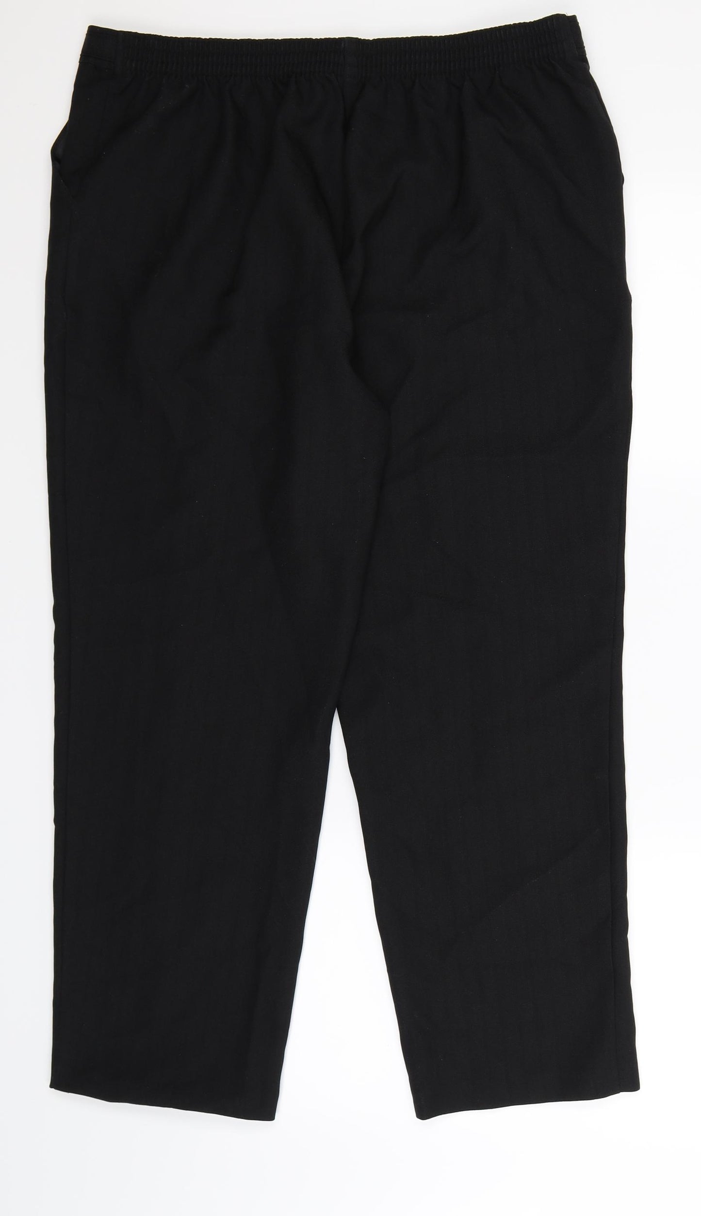 Marks and Spencer Womens Black   Trousers  Size 16 L26 in