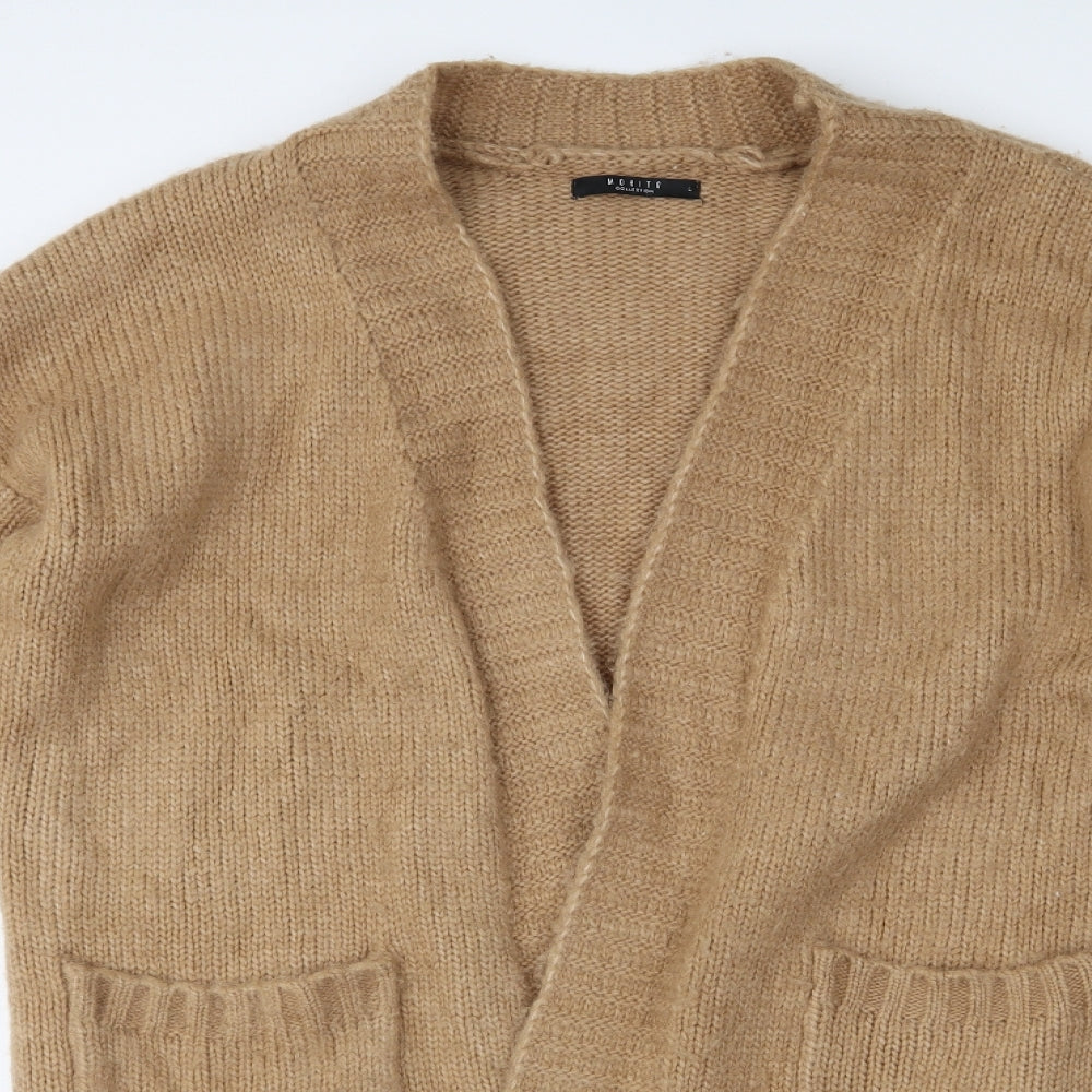 Mohito Womens Beige   Cardigan Jumper Size L