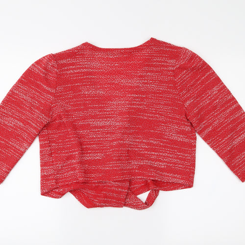 Klass Womens Red   Cardigan Jumper Size M  - Cropped
