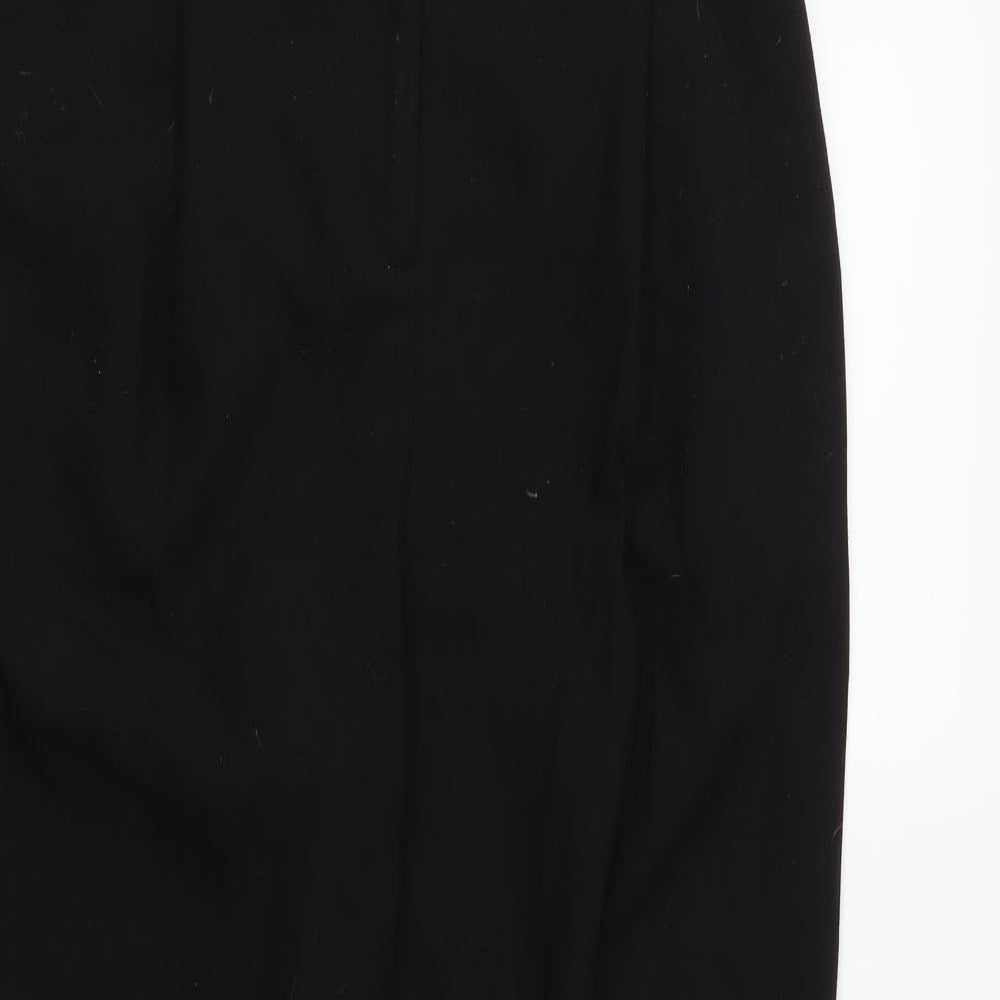 Oasis Womens Black   Cropped Trousers Size 10 L24 in