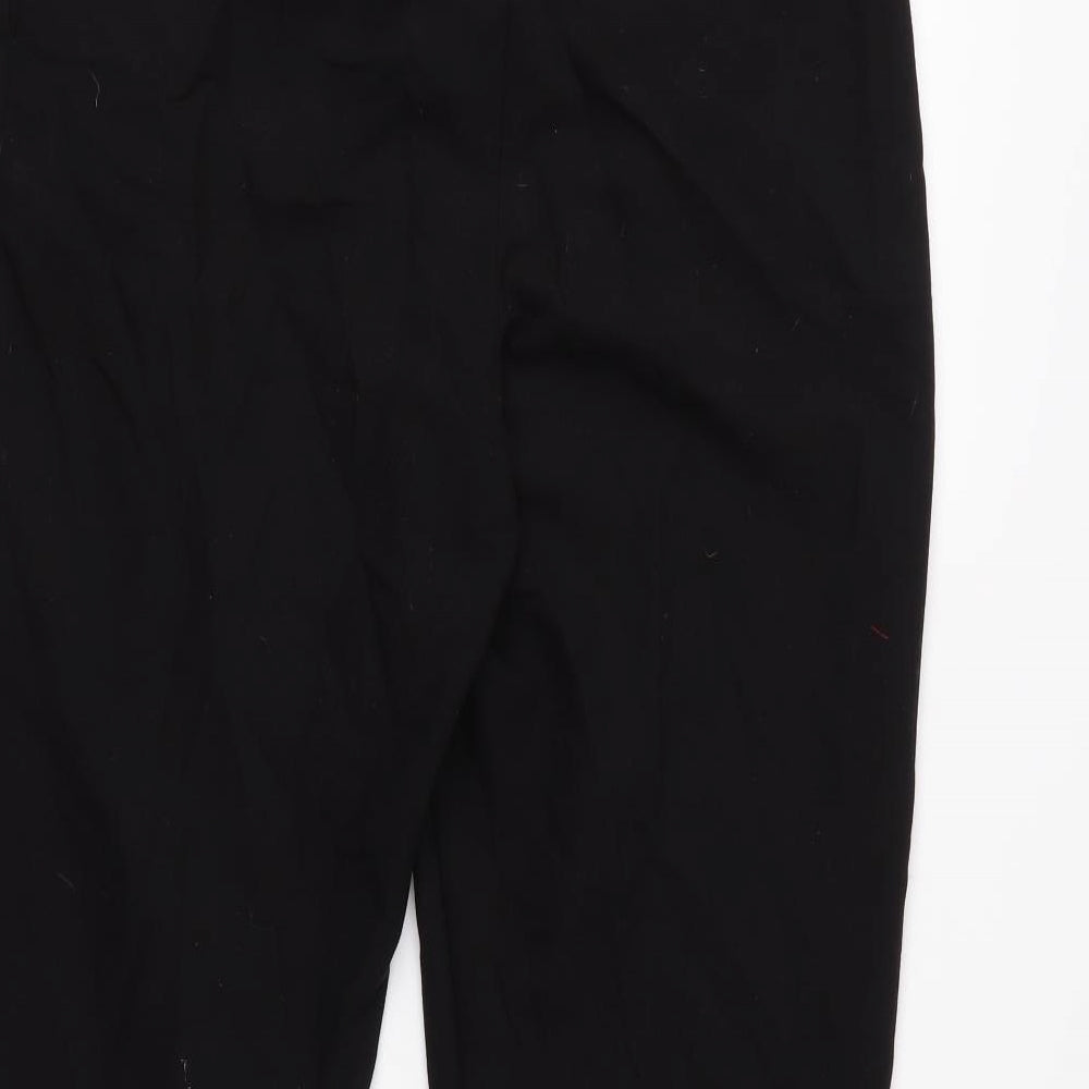 Oasis Womens Black   Cropped Trousers Size 10 L24 in