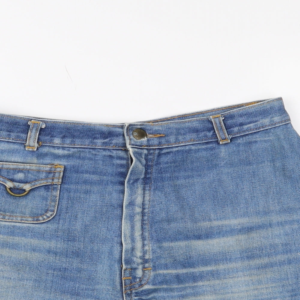 St Michaels  Womens Blue   Cut-Off Shorts Size 14