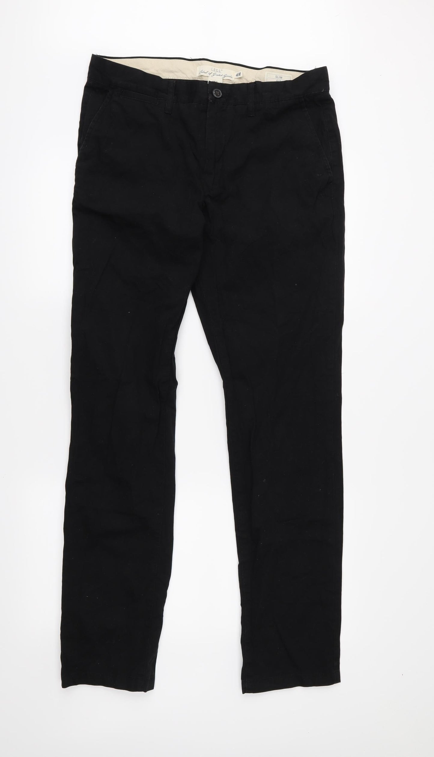 L.O.G.G Mens Black   Straight Jeans Size 32 L32 in
