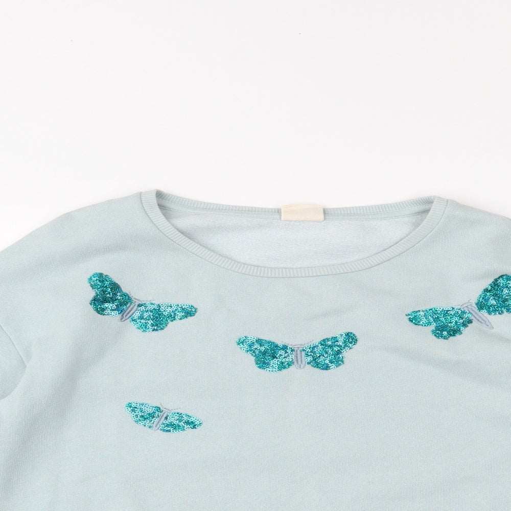 Zara Girls Blue   Pullover Jumper Size 11-12 Years