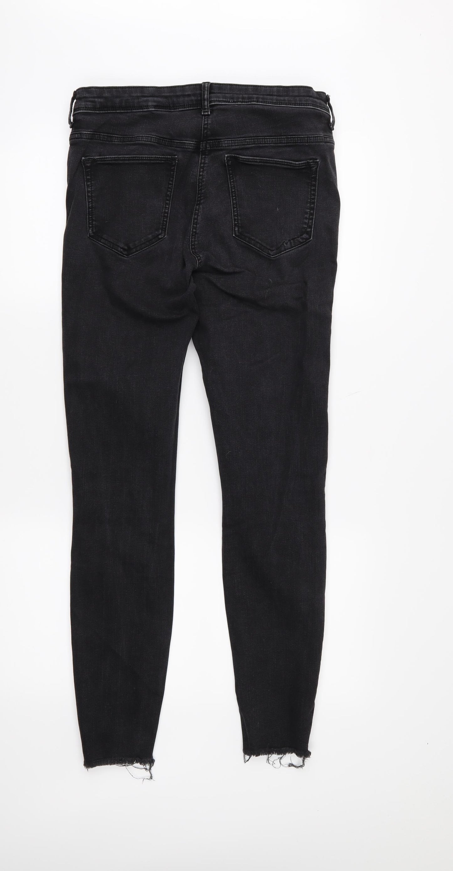 NEXT Womens Black   Skinny Jeans Size 12 L29 in