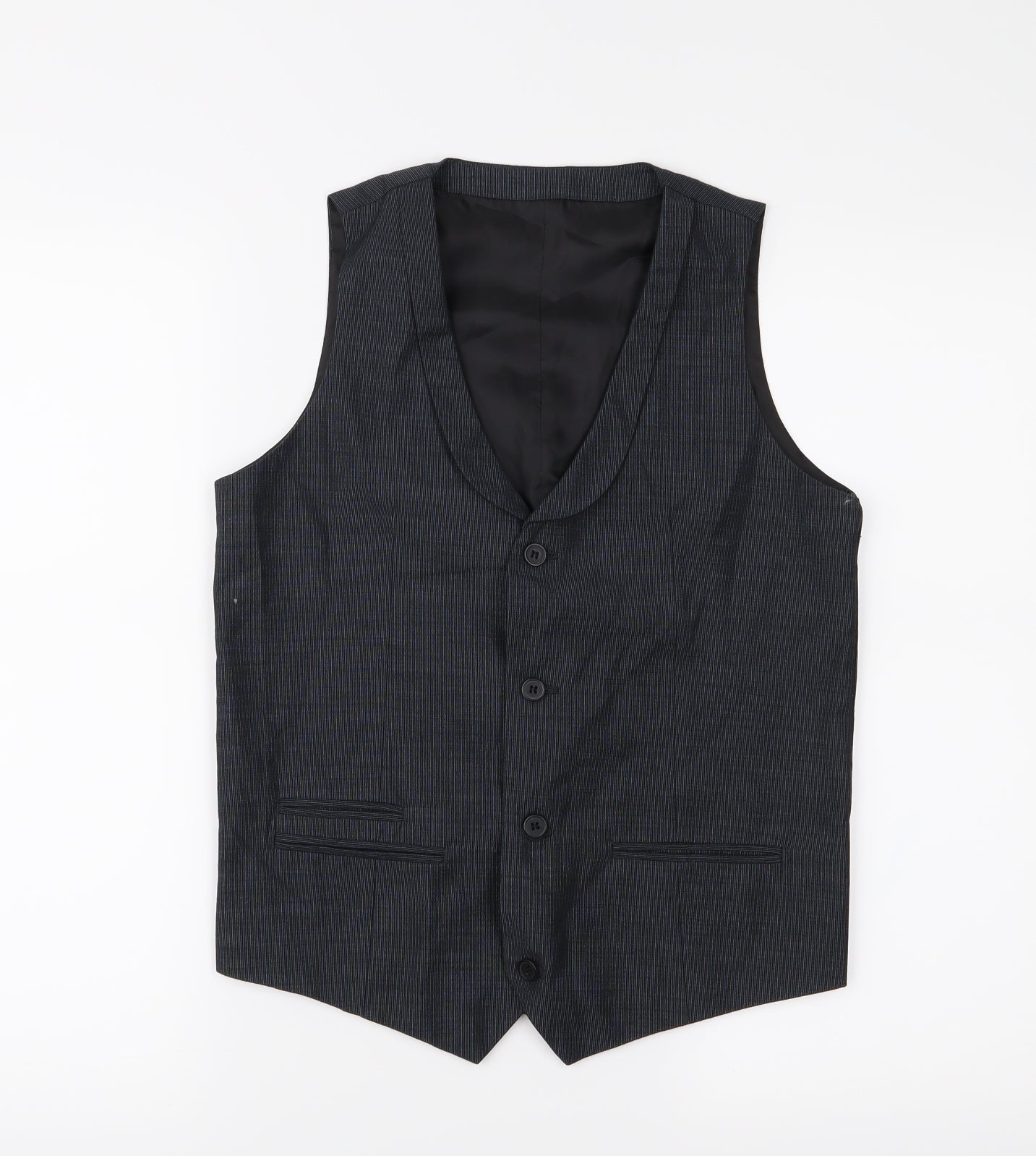 Marks and Spencer Boys Black   Jacket Waistcoat Size 13 Years