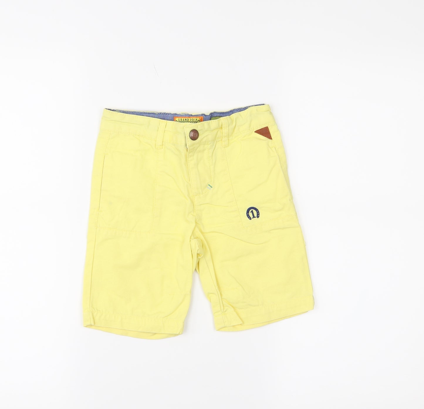 Grand Prix Boys Yellow   Chino Shorts Size 4 Years