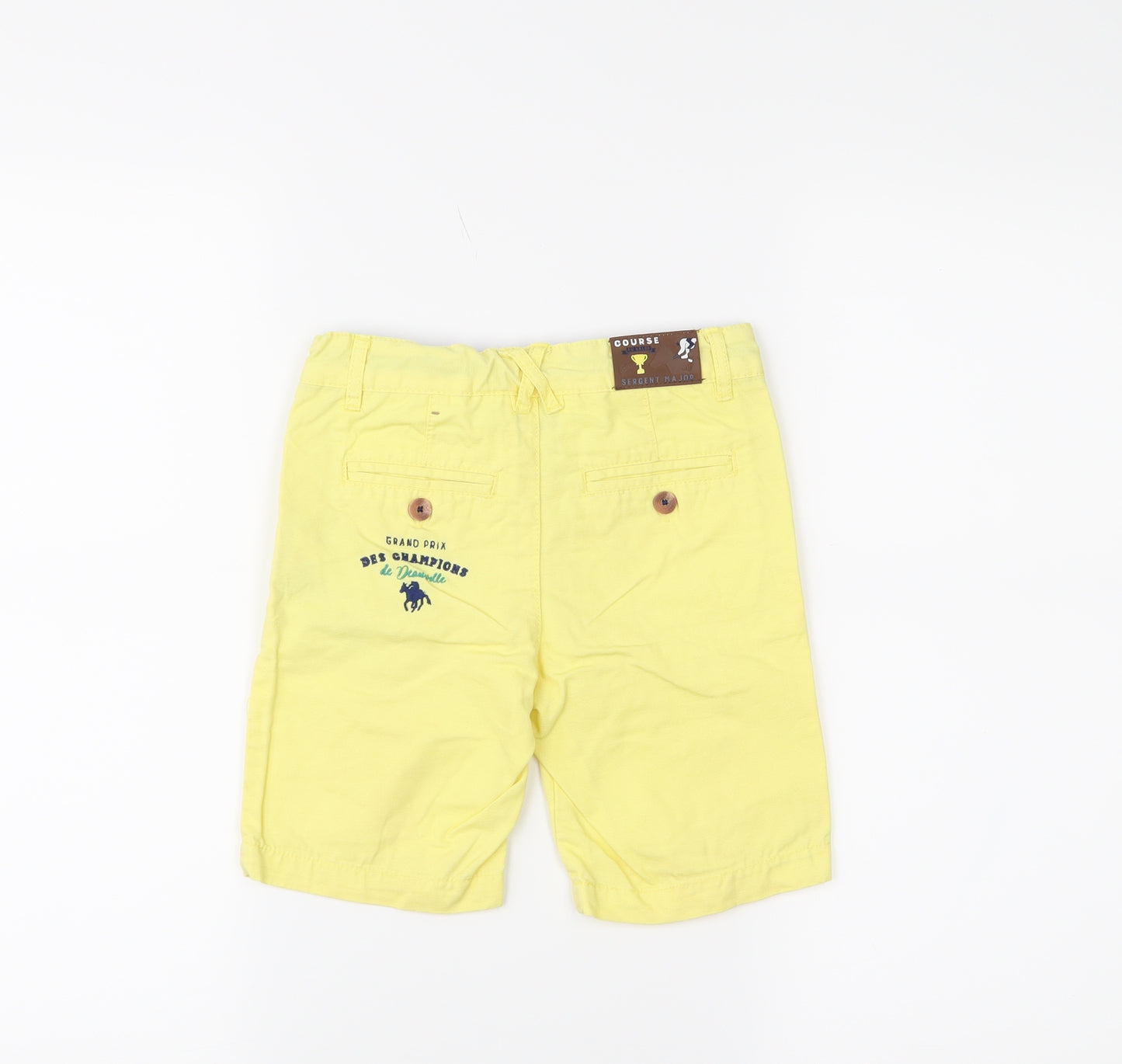 Grand Prix Boys Yellow   Chino Shorts Size 4 Years