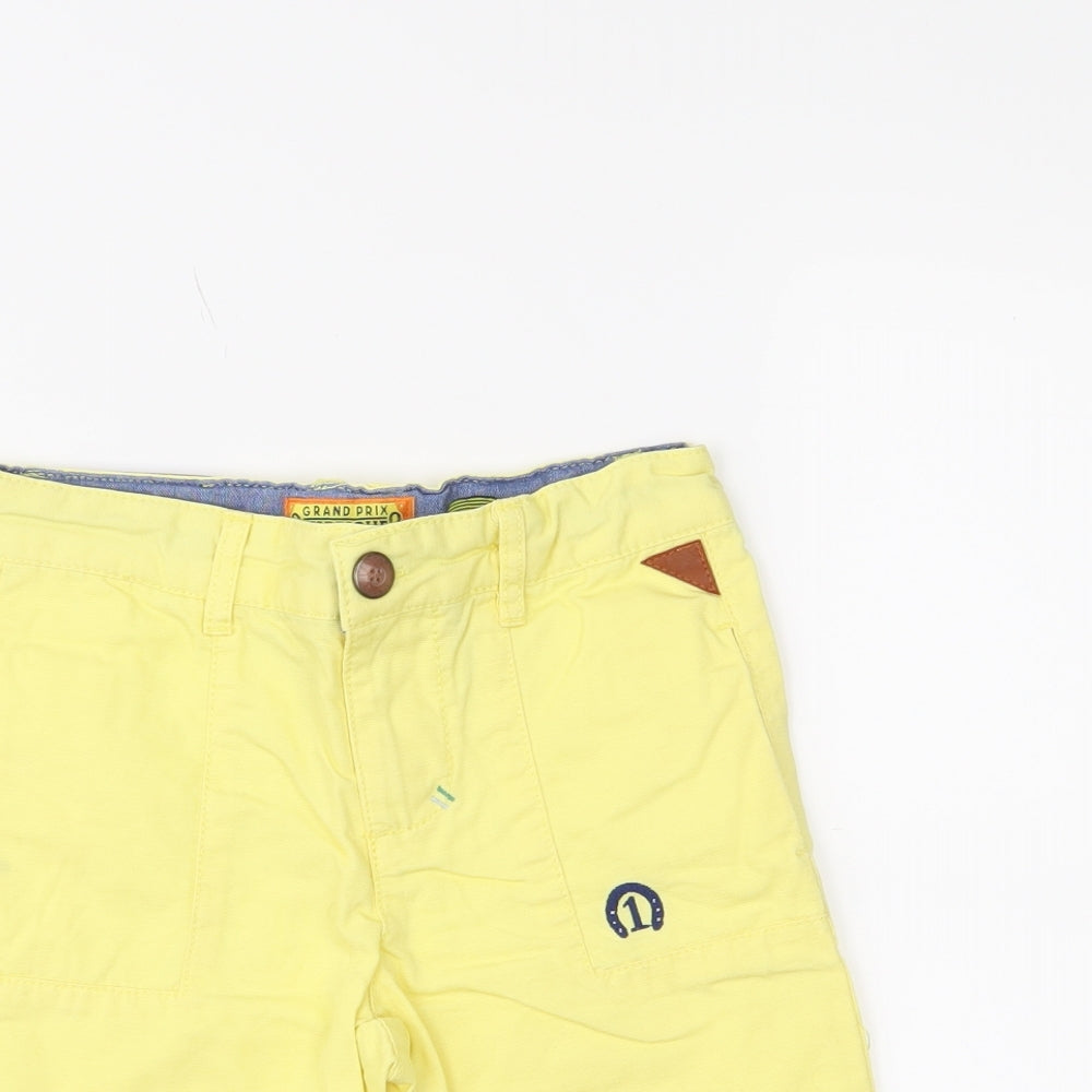 Grand Prix Boys Yellow   Chino Shorts Size 4 Years
