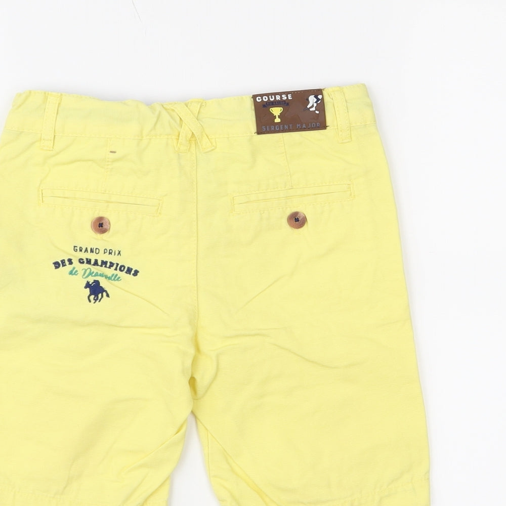 Grand Prix Boys Yellow   Chino Shorts Size 4 Years