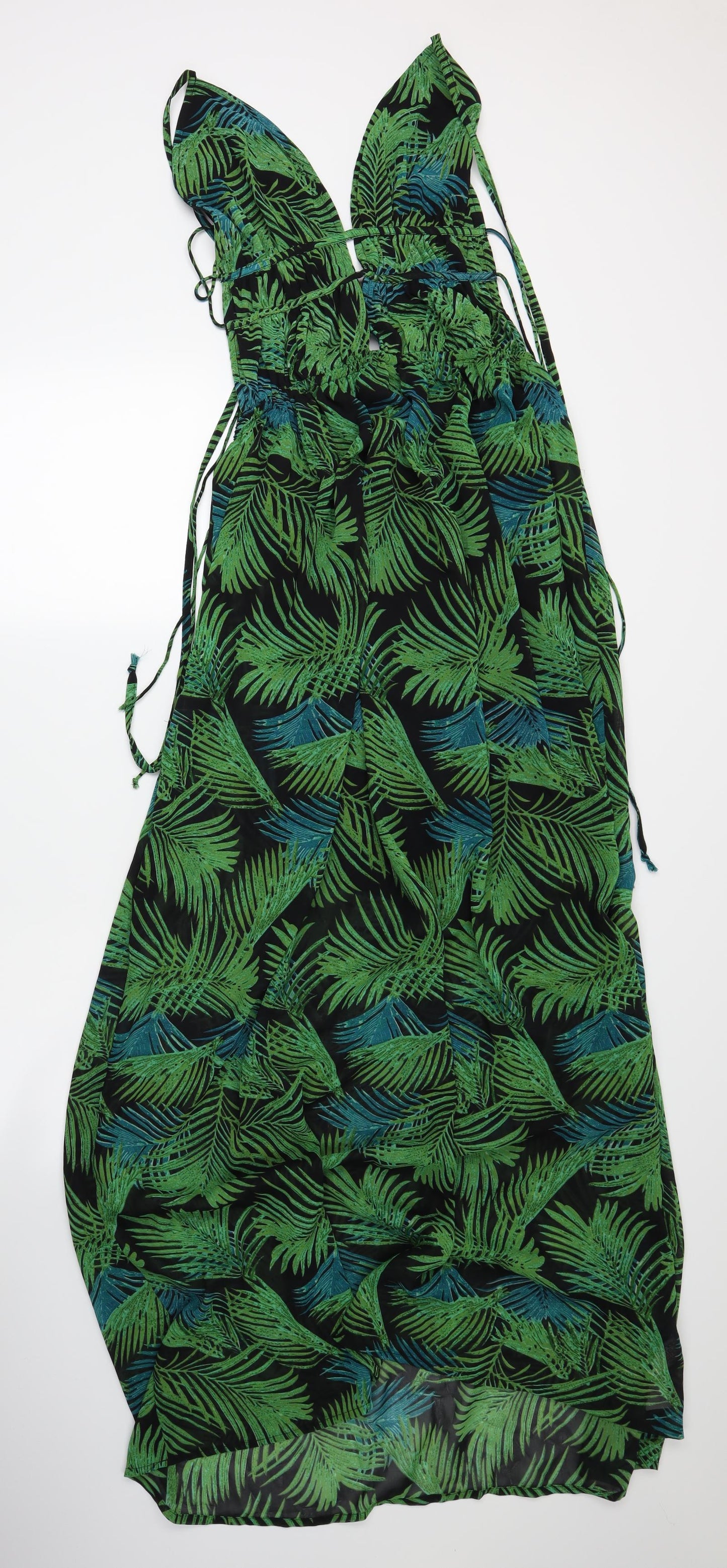 Boohoo Womens Green Floral  Maxi  Size 14