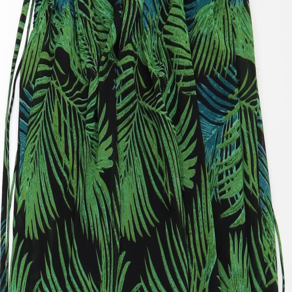 Boohoo Womens Green Floral  Maxi  Size 14