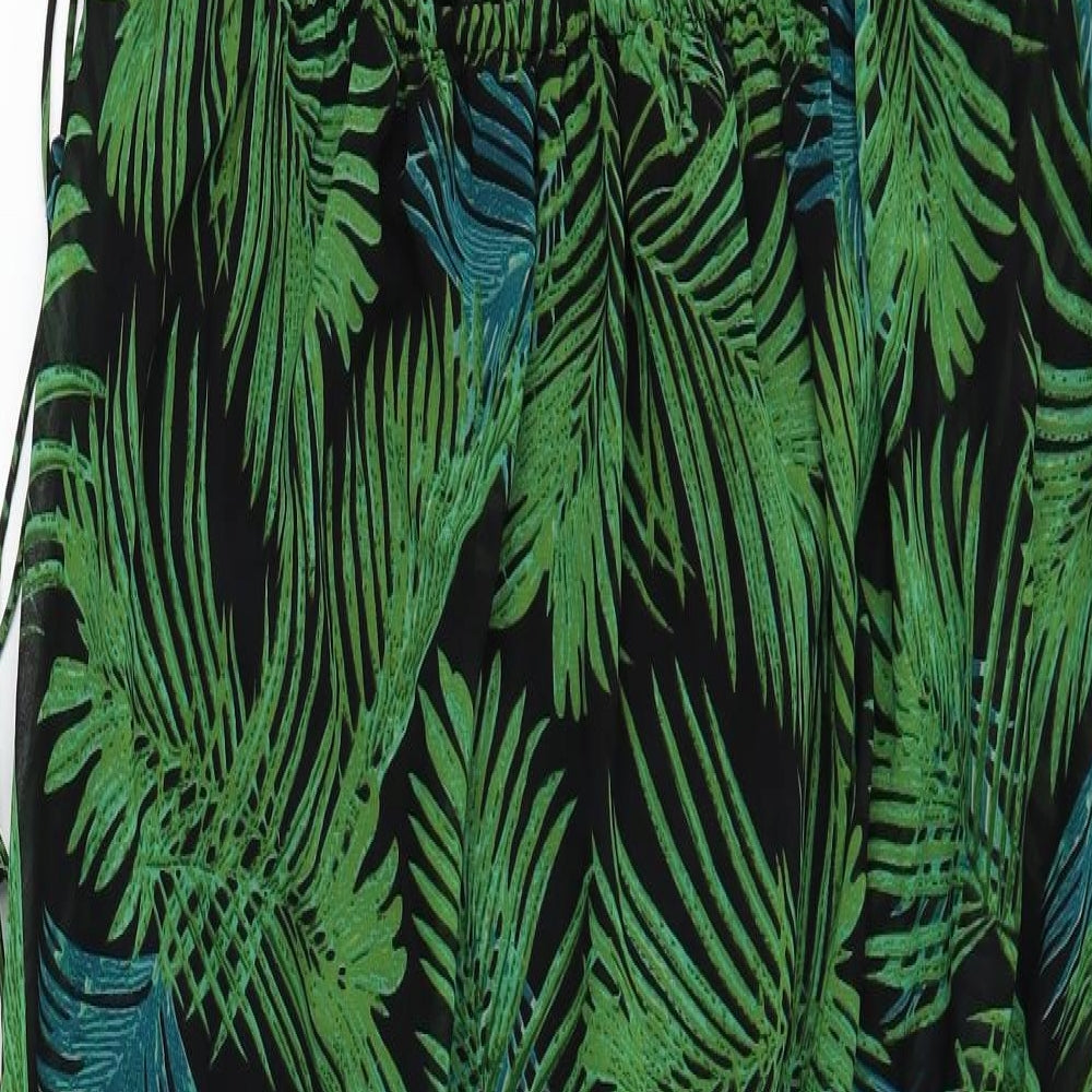 Boohoo Womens Green Floral  Maxi  Size 14