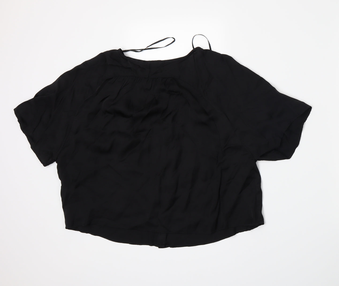 Stradivarius Womens Black   Basic Blouse Size L