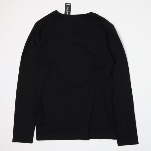 S&J Mens Black    T-Shirt Size M