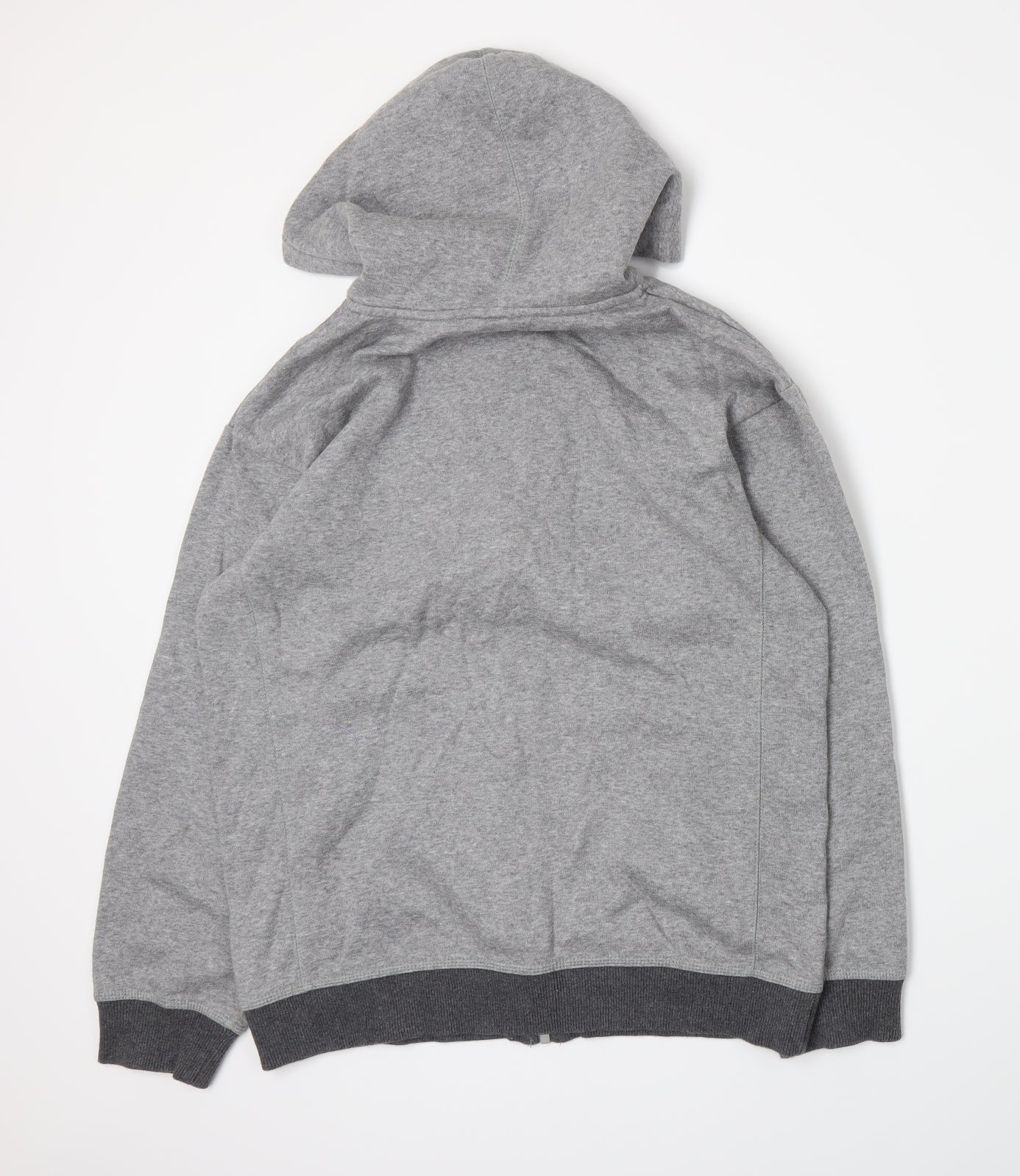 Nike Mens Grey  Jersey Full Zip Hoodie Size XL
