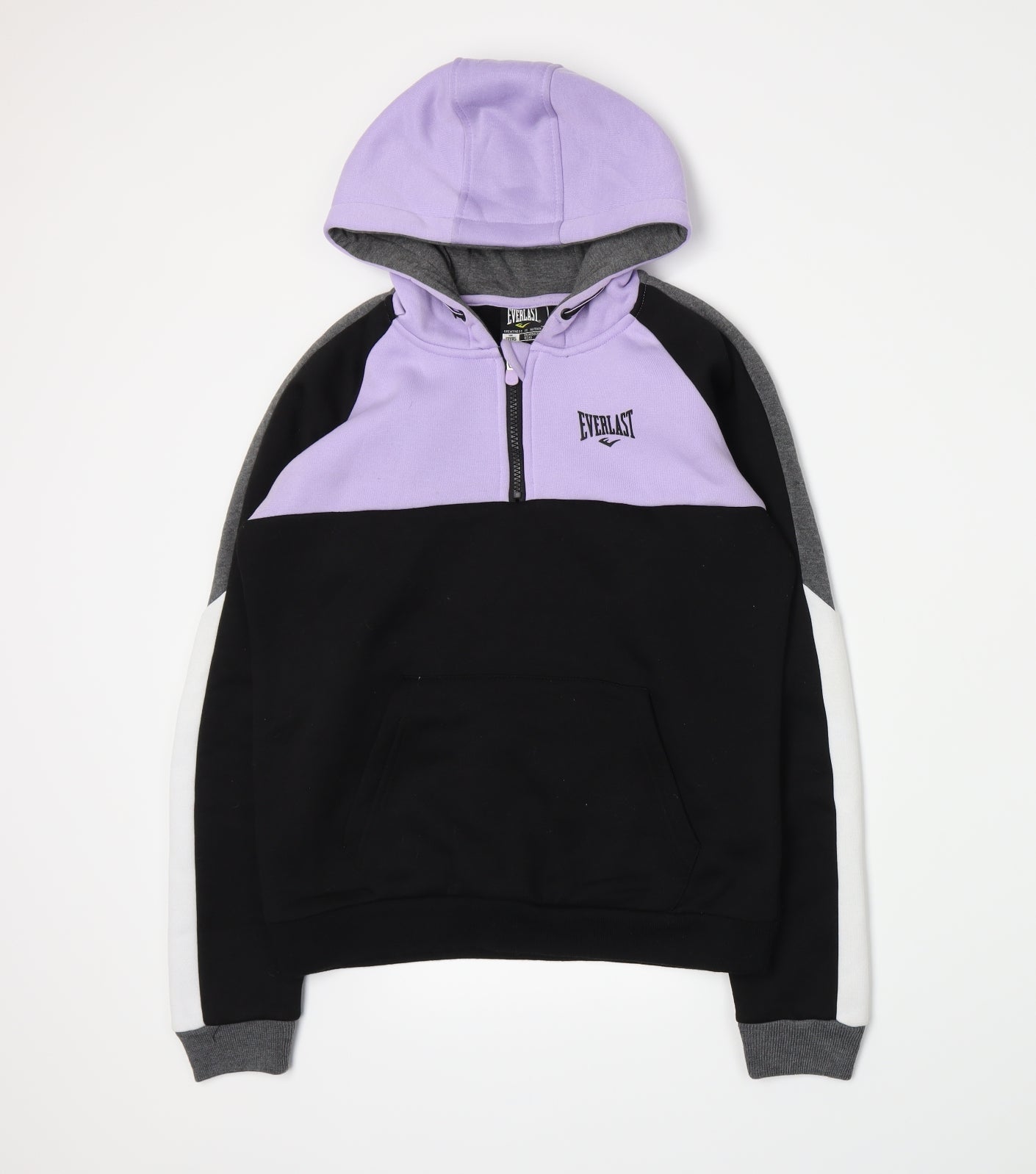 Everlast Boys Purple Colourblock Jersey Pullover Hoodie Size 13 Years