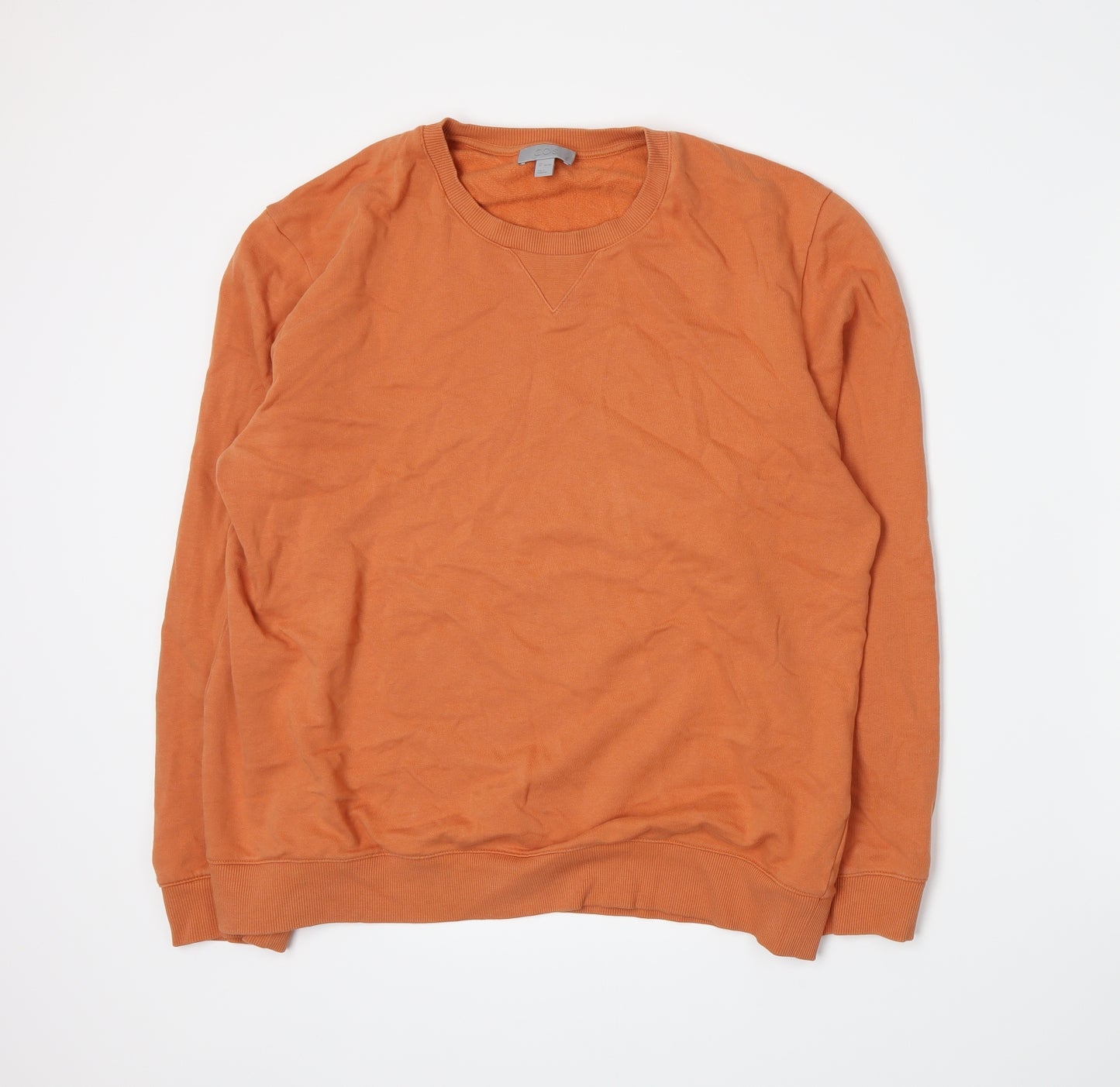 COS Mens Orange   Pullover Sweatshirt Size L