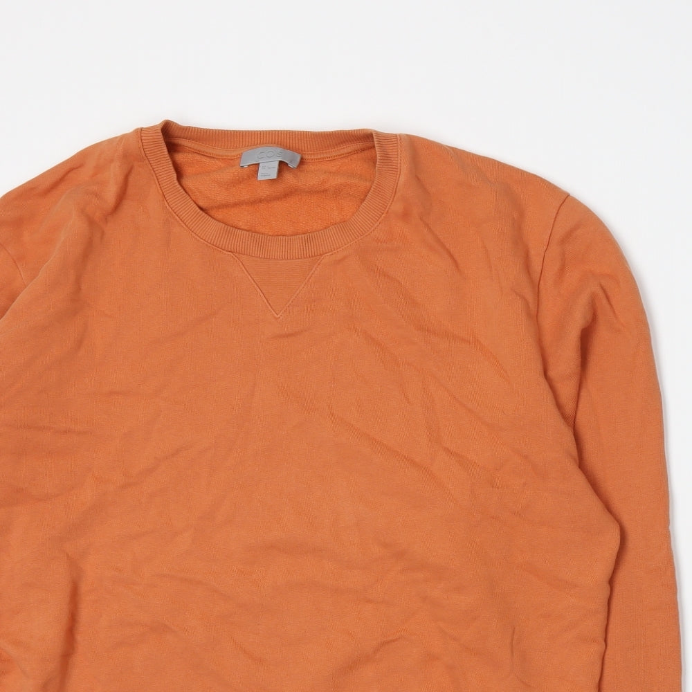 COS Mens Orange   Pullover Sweatshirt Size L