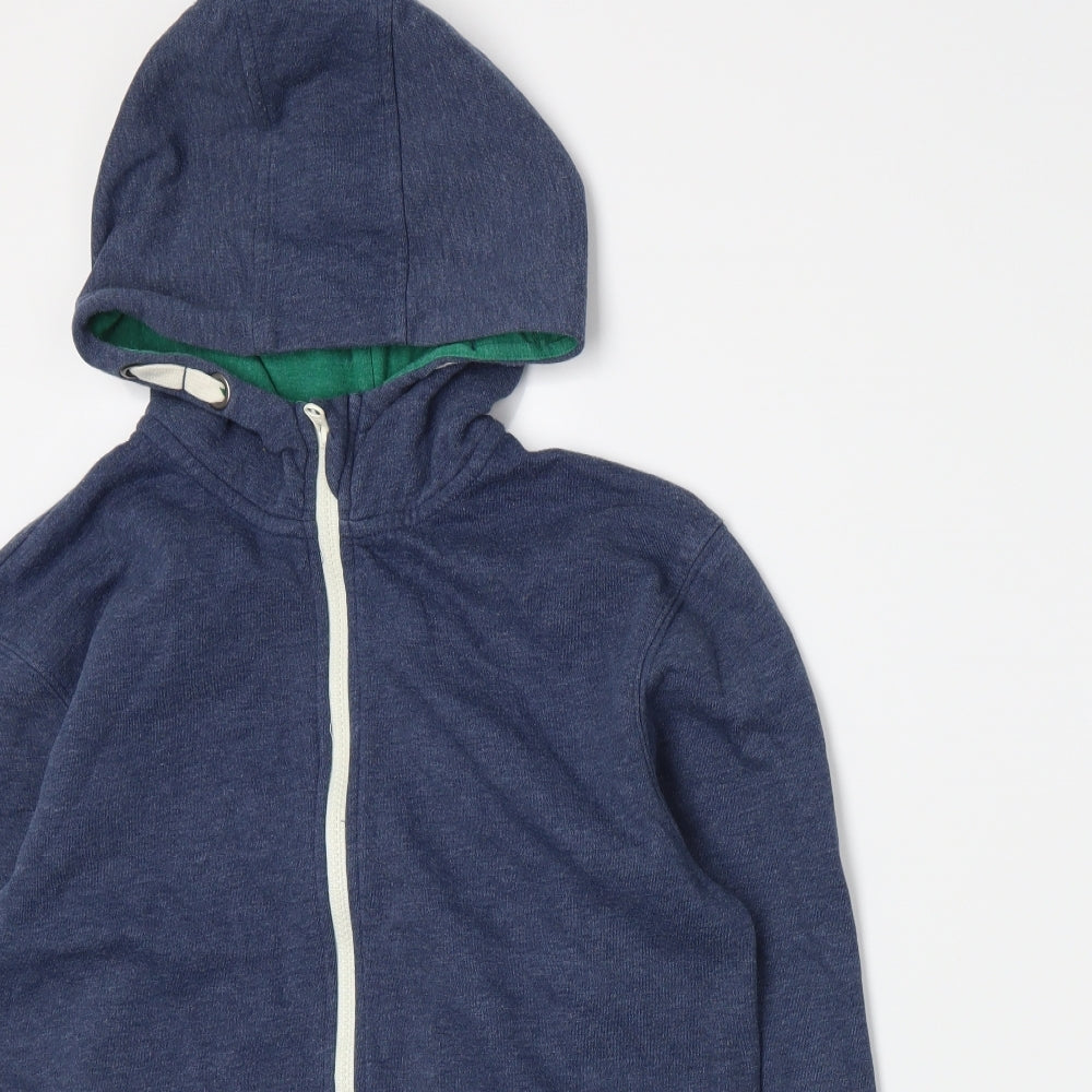 Bluezoo Boys Blue  Jersey Full Zip Hoodie Size 12-13 Years