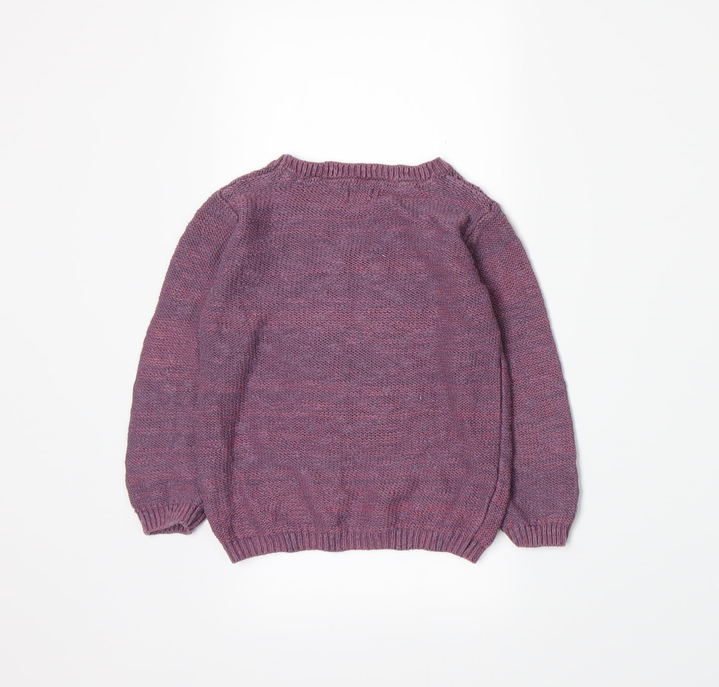 F&F Girls Purple  Knit Pullover Jumper Size 2-3 Years