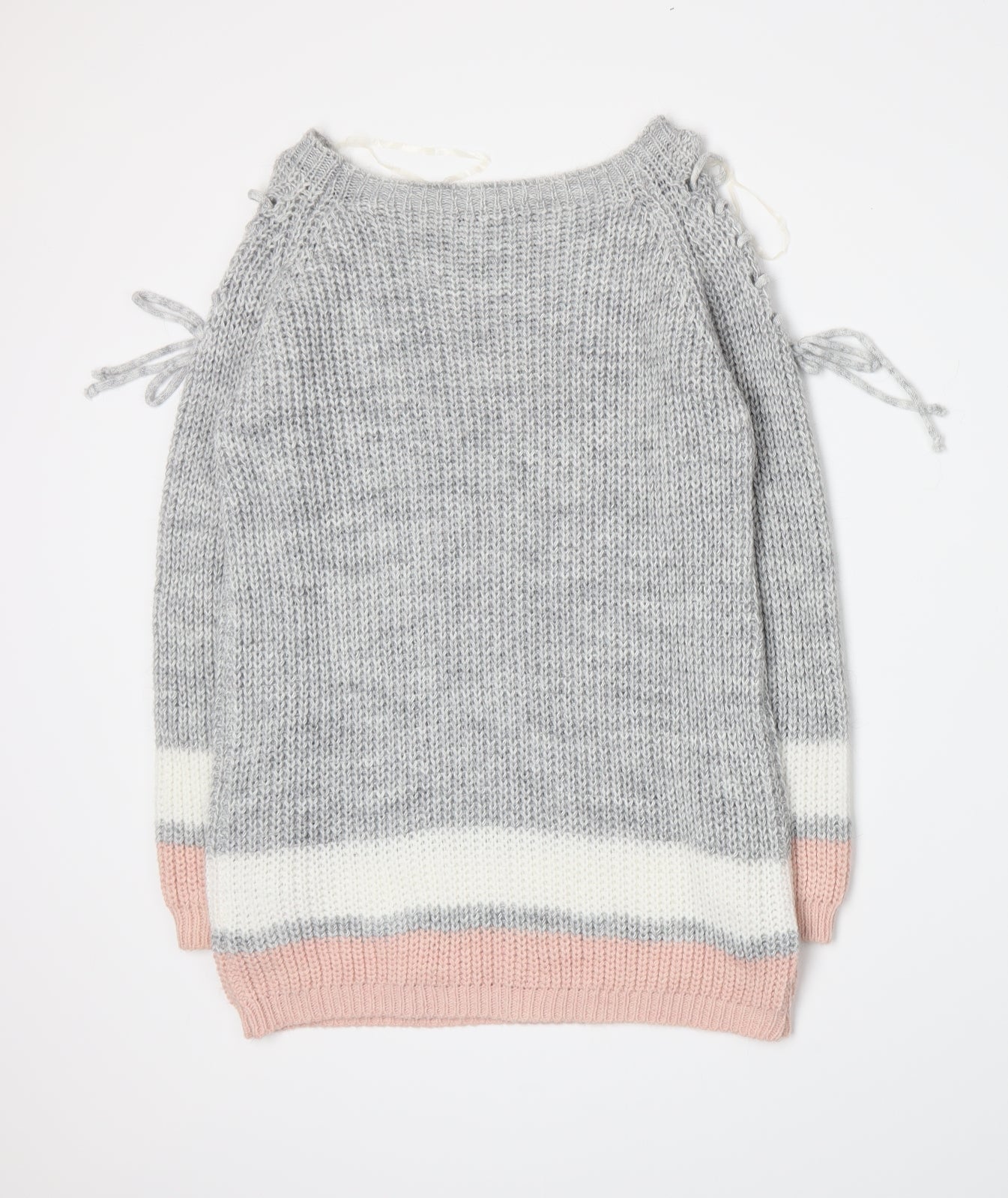 Quiz Womens Grey Striped Knit Cardigan Jumper Size S