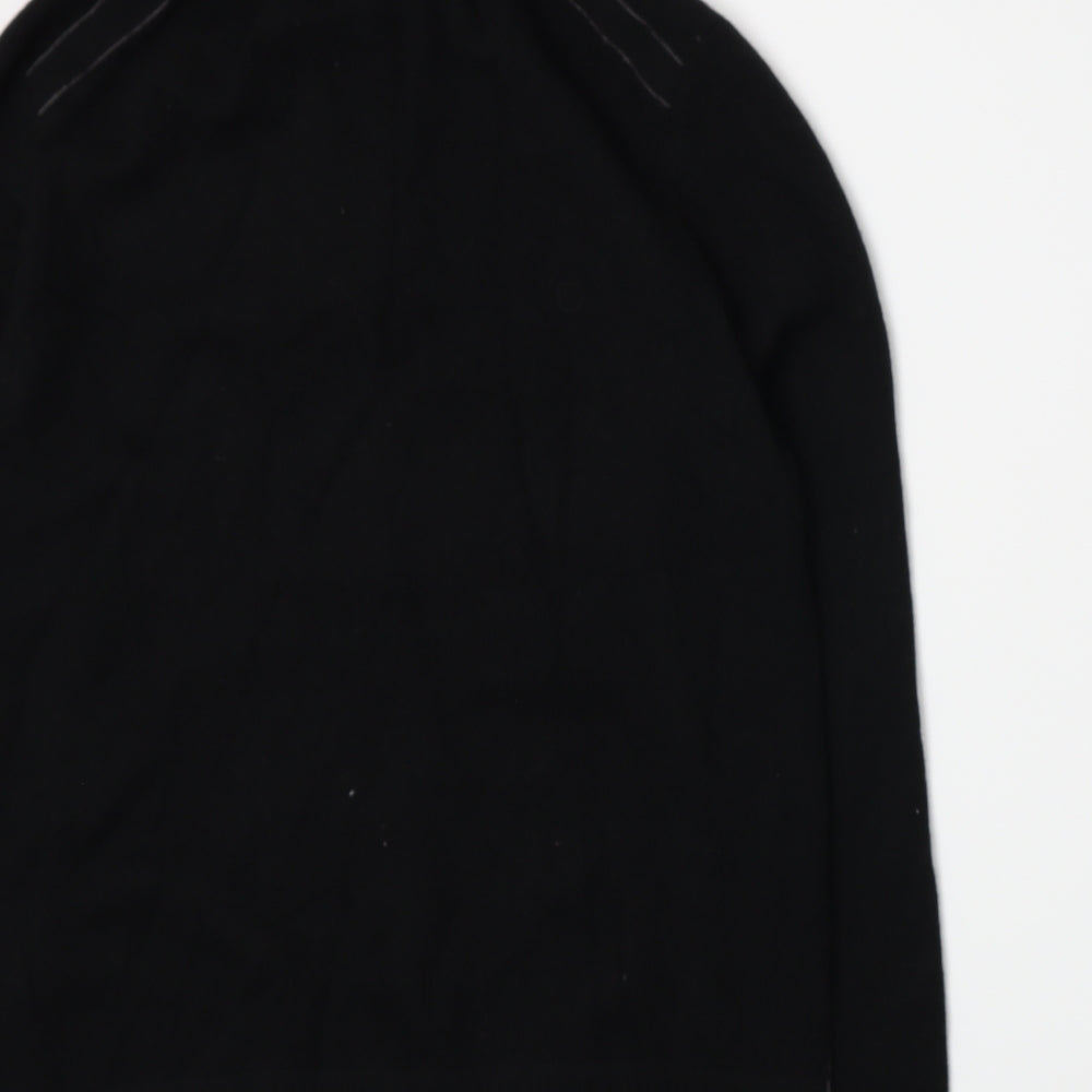 HUGO BOSS Mens Black  Knit Henley Jumper Size XL