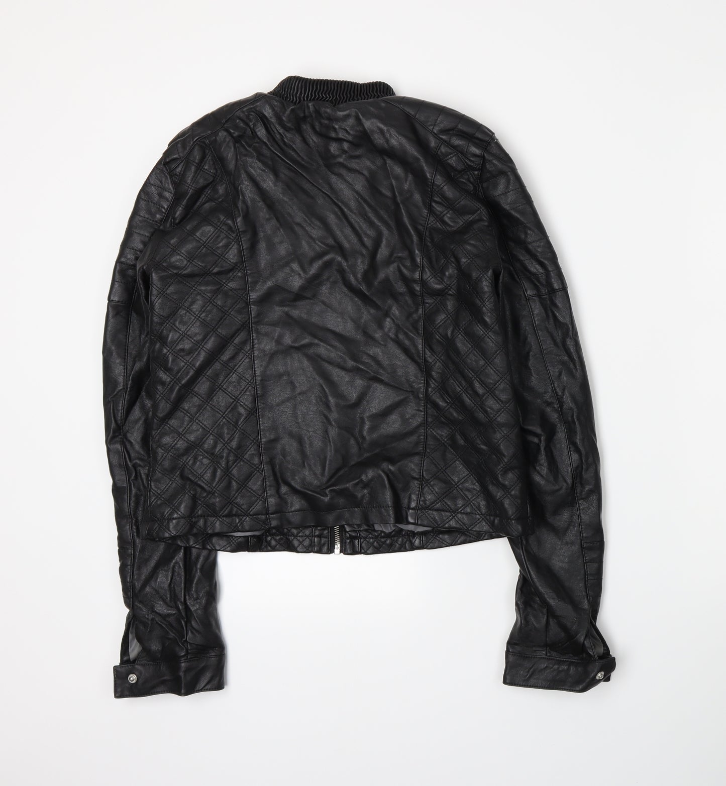 Select Womens Black   Biker Jacket Size 12