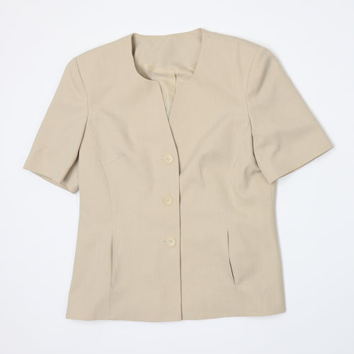 Berkertex Womens Beige   Jacket Blazer Size 12