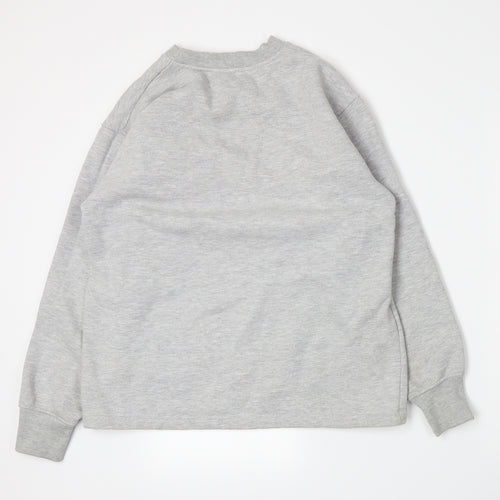 Preworn Womens Grey  Jersey Pullover Sweatshirt Size L