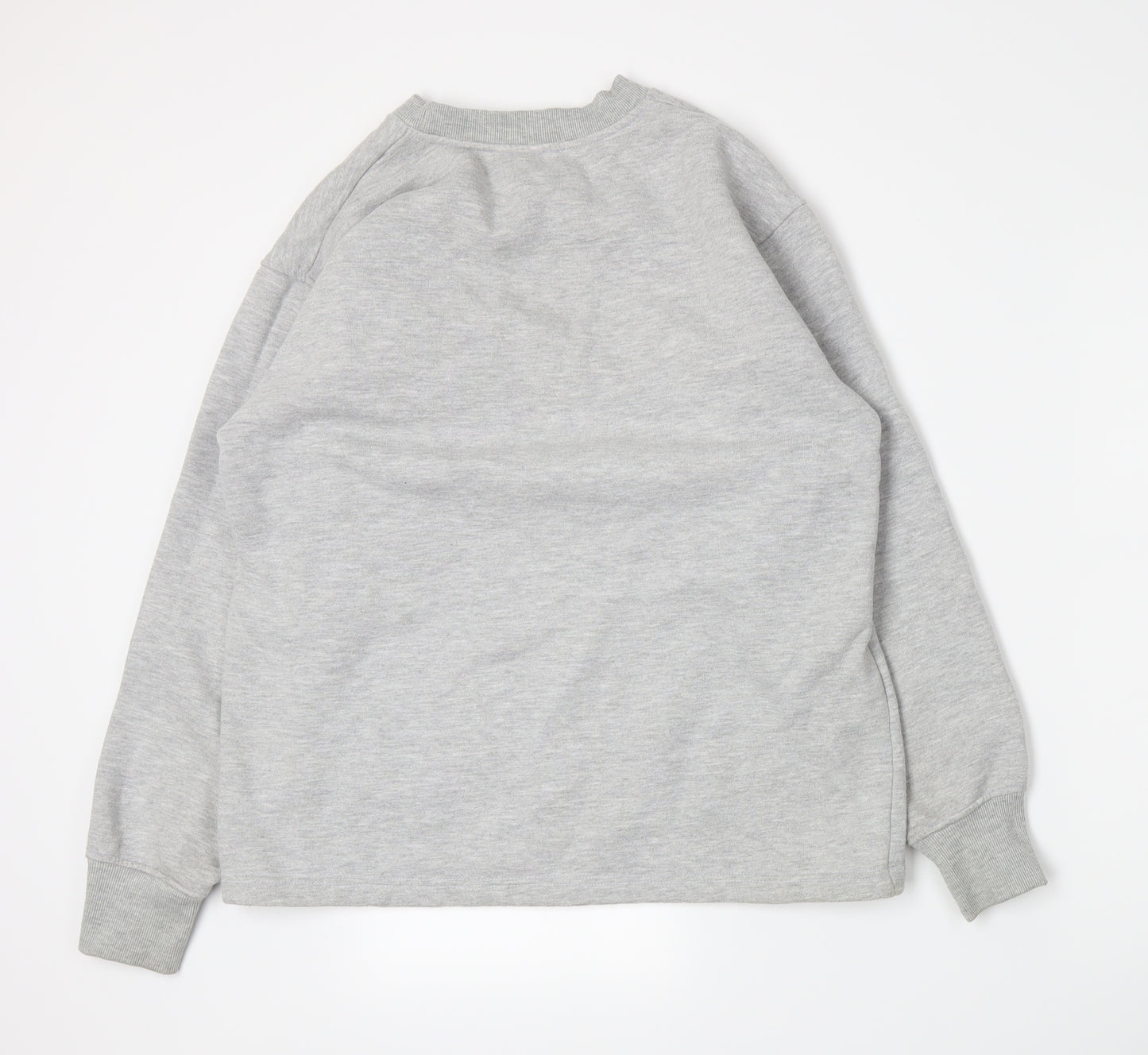 Preworn Womens Grey  Jersey Pullover Sweatshirt Size L