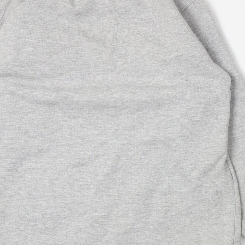 Preworn Womens Grey  Jersey Pullover Sweatshirt Size L