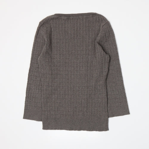 CC Womens Brown  Knit Pullover Jumper Size M
