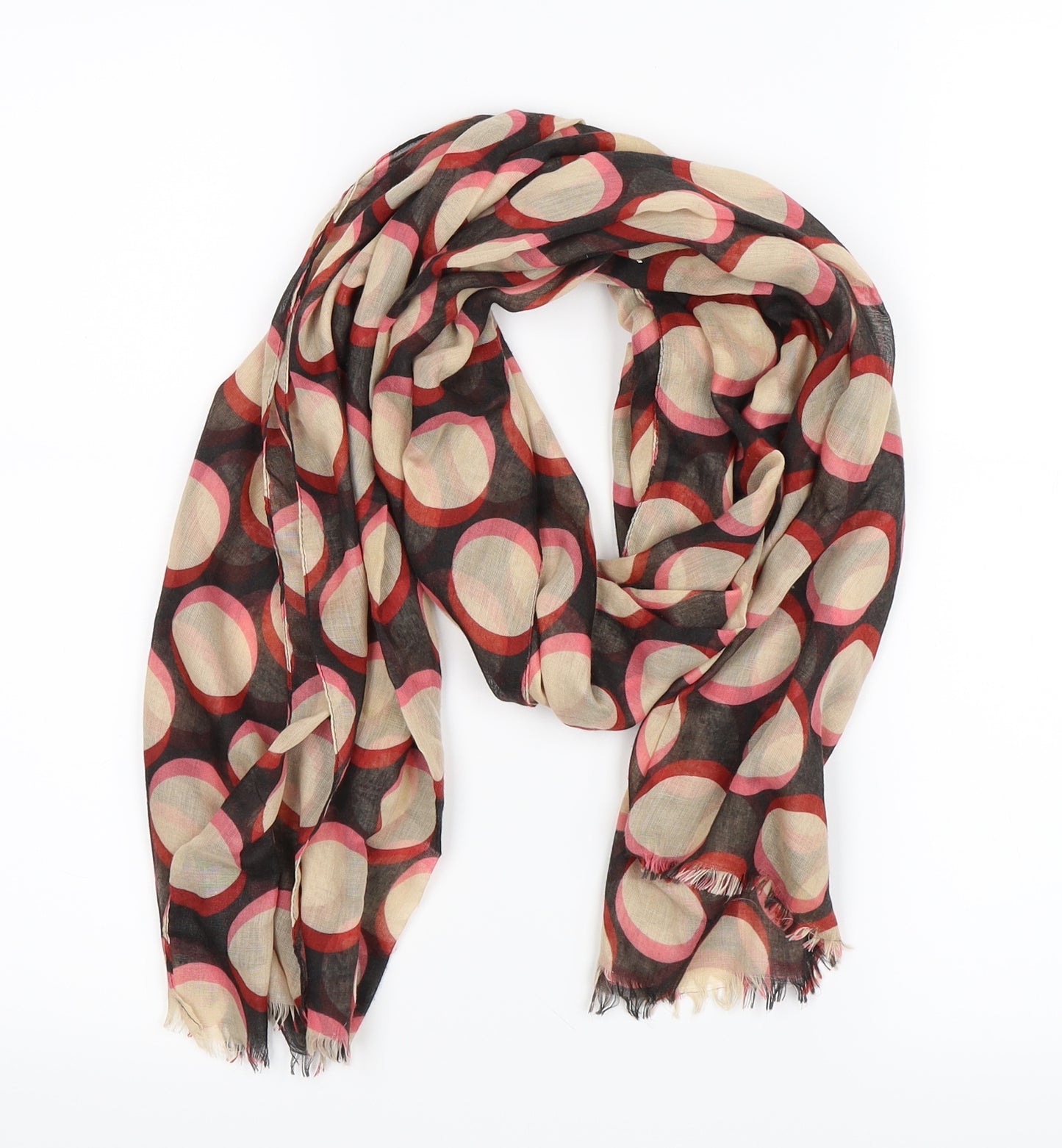Accessorize Womens Pink Polka Dot   Scarf