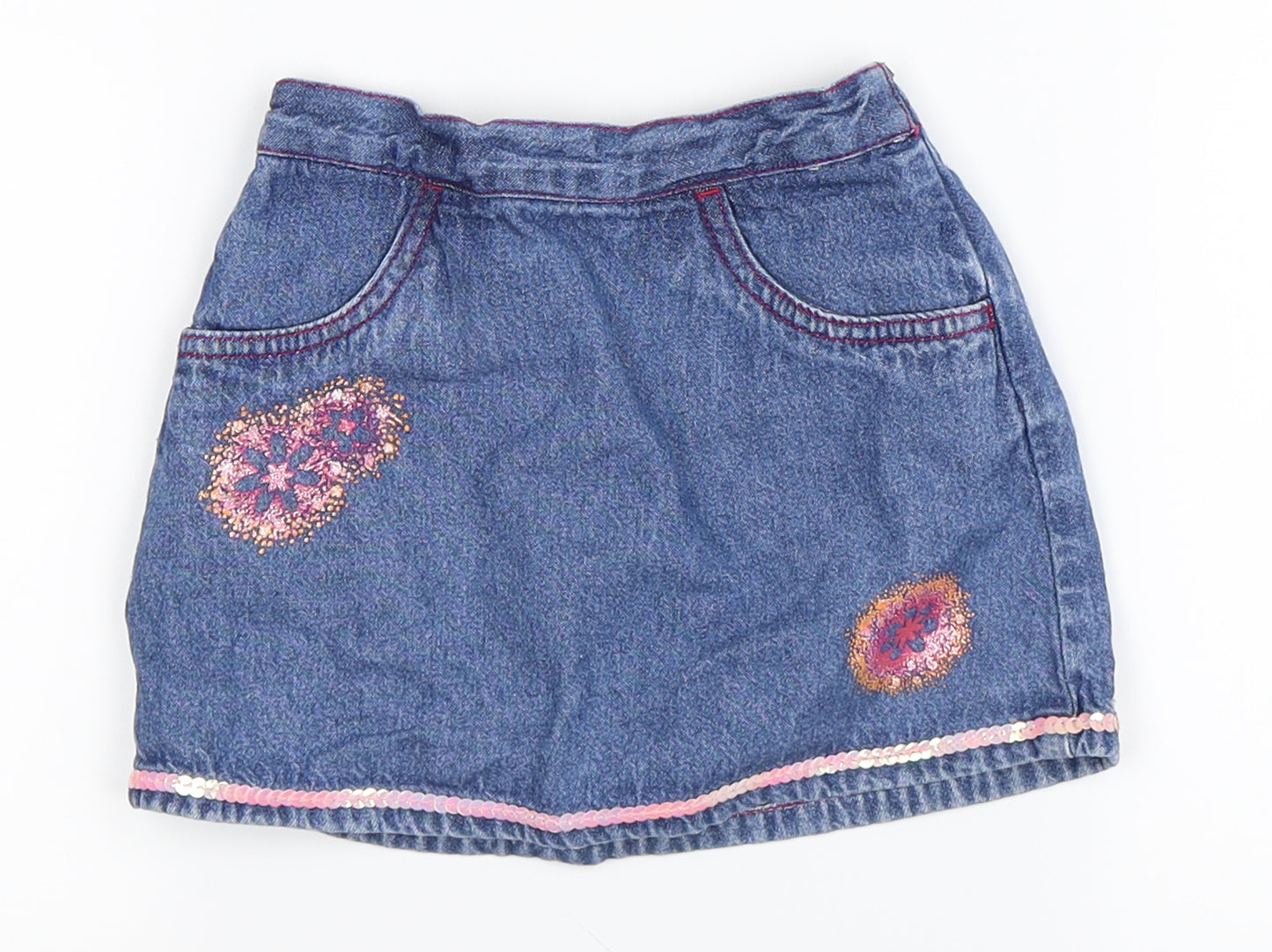 Tesco Girls Blue   A-Line Skirt Size 12-18 Months