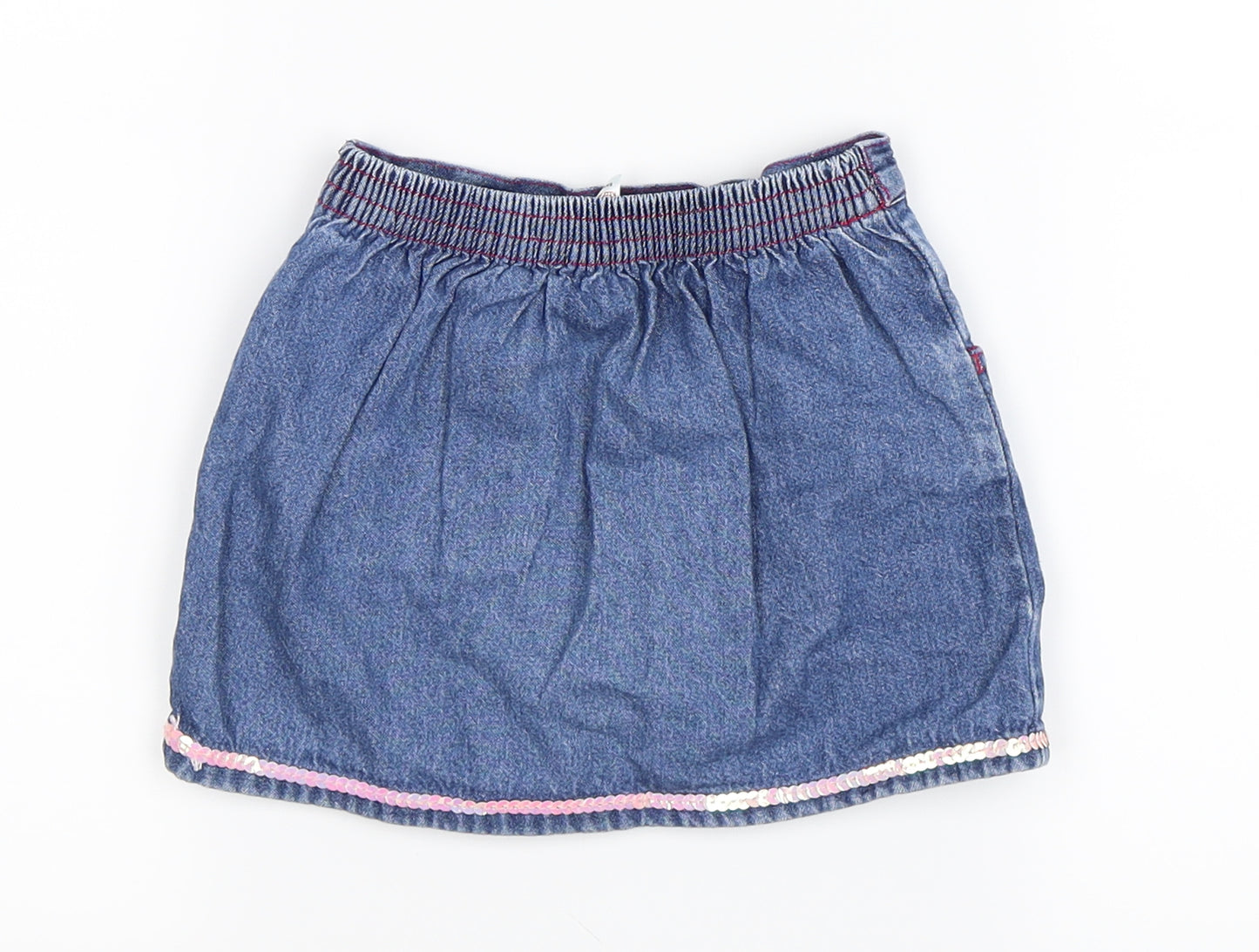 Tesco Girls Blue   A-Line Skirt Size 12-18 Months