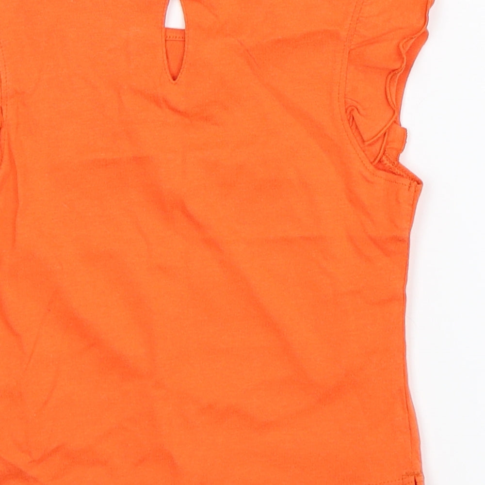 TU Girls Orange   Basic Tank Size 18-24 Months