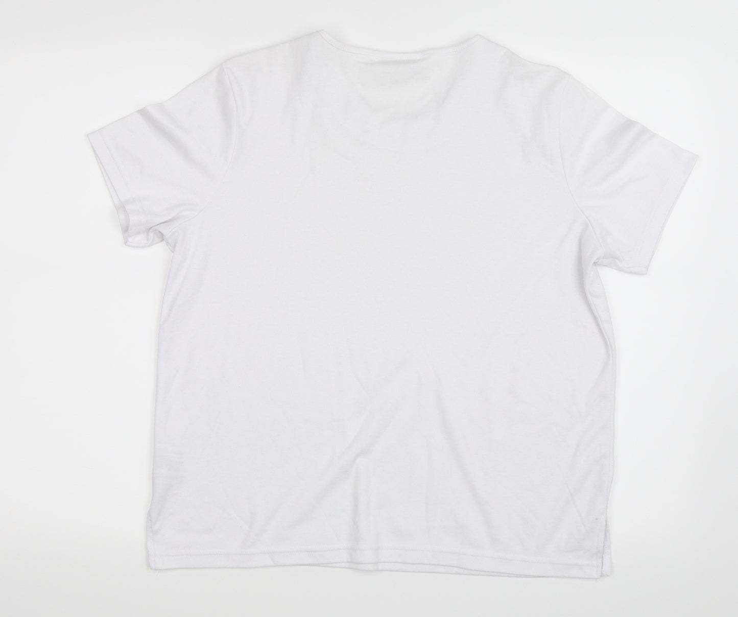 Elizabeth Scott Womens White   Basic T-Shirt Size S
