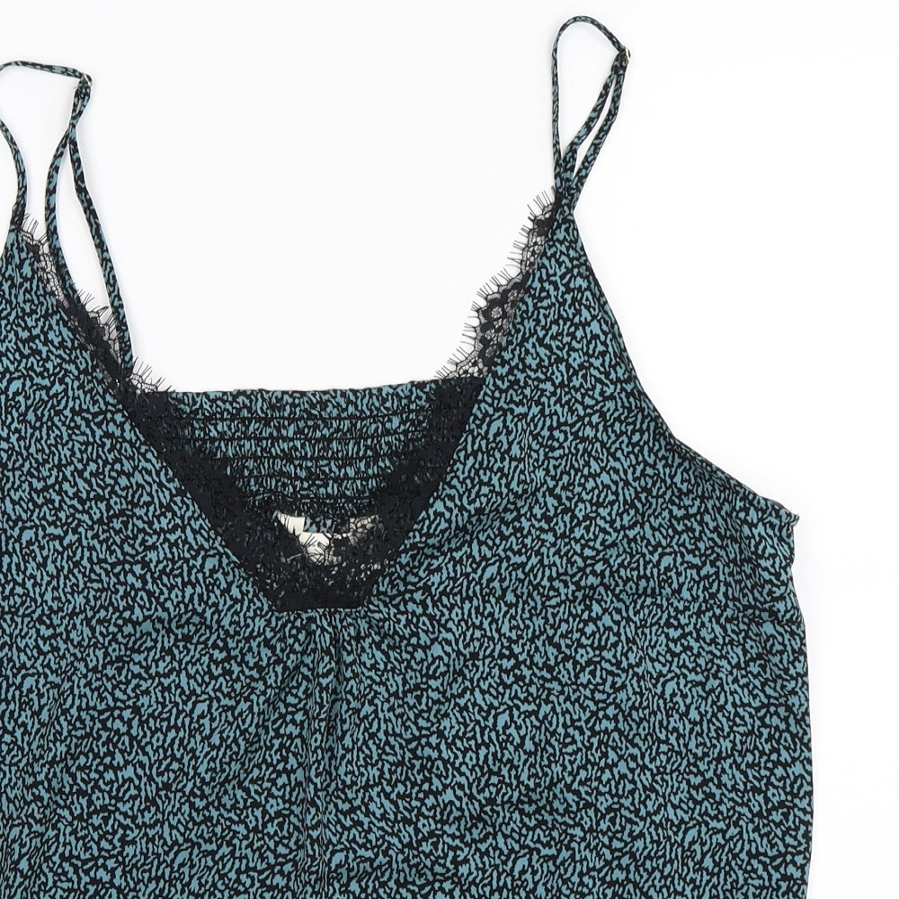 Marks and Spencer Womens Blue Animal Print  Camisole Tank Size 20