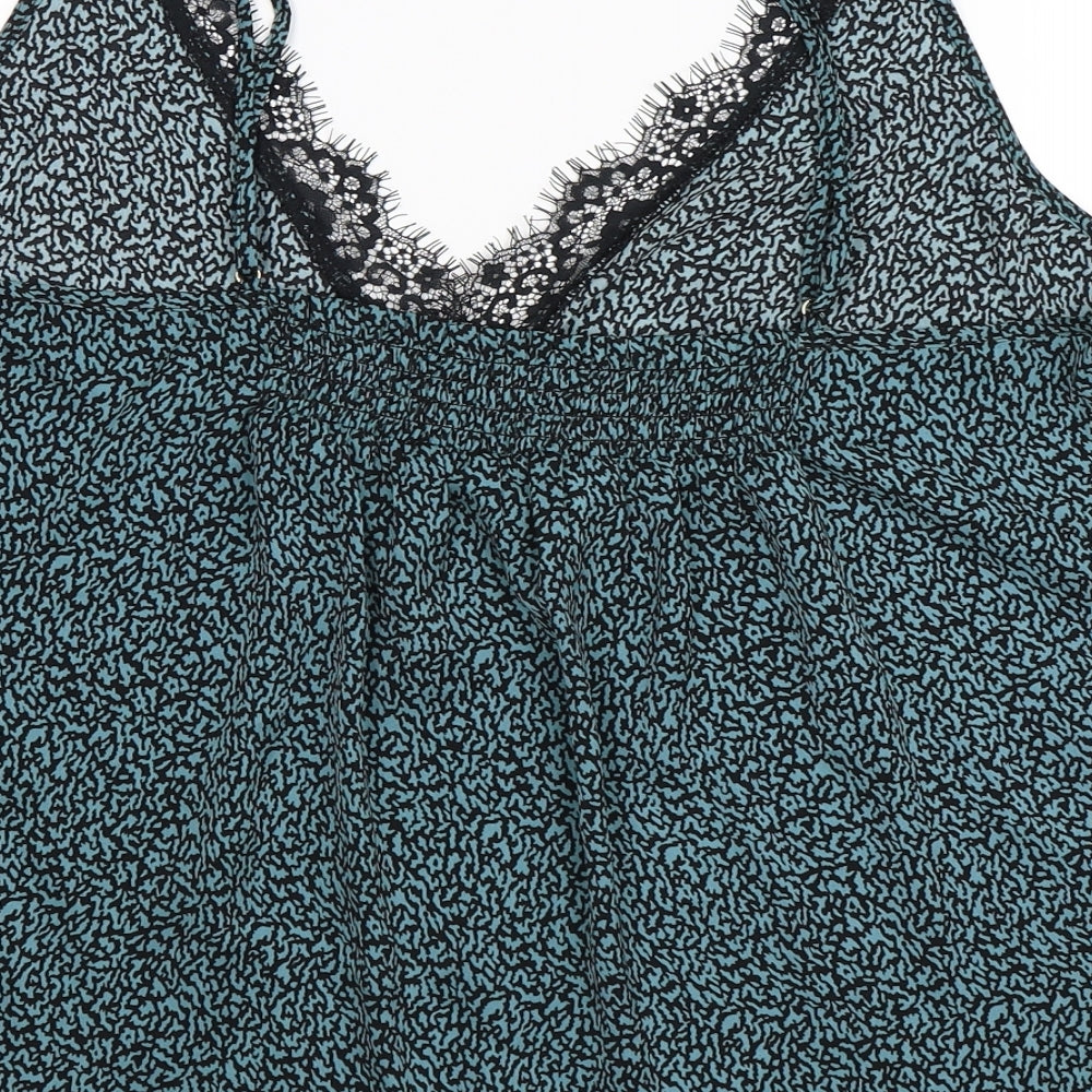 Marks and Spencer Womens Blue Animal Print  Camisole Tank Size 20