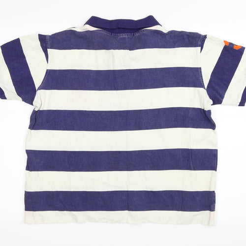US Polo Assn. Mens Blue Striped   Polo Size XL