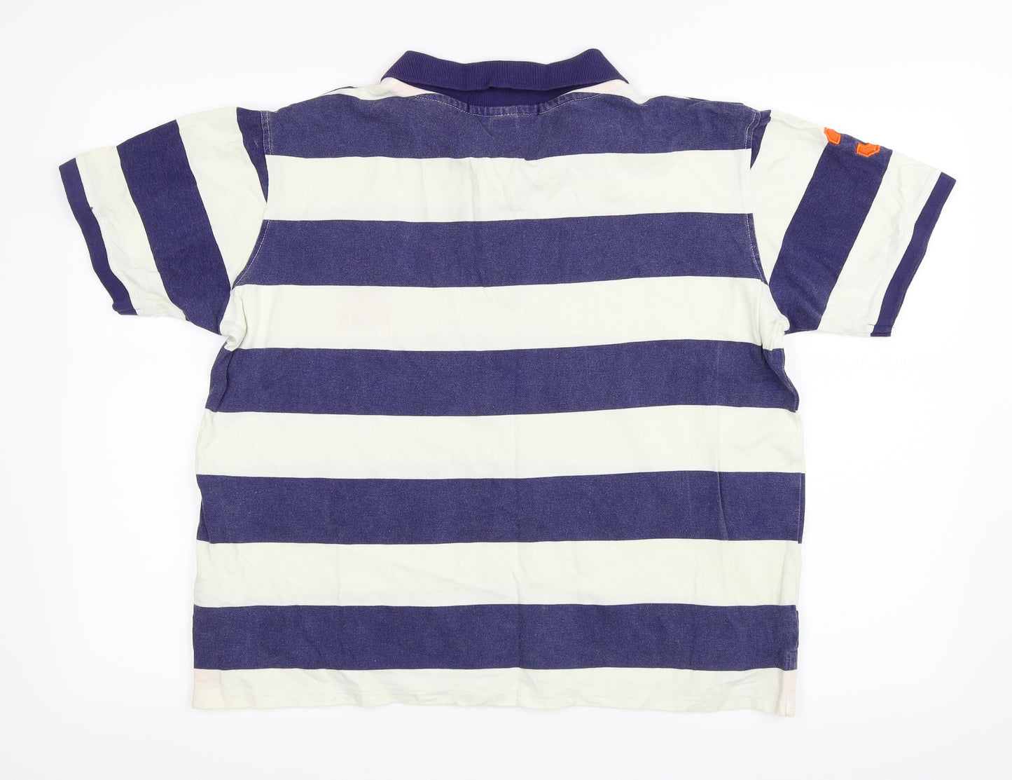 US Polo Assn. Mens Blue Striped   Polo Size XL