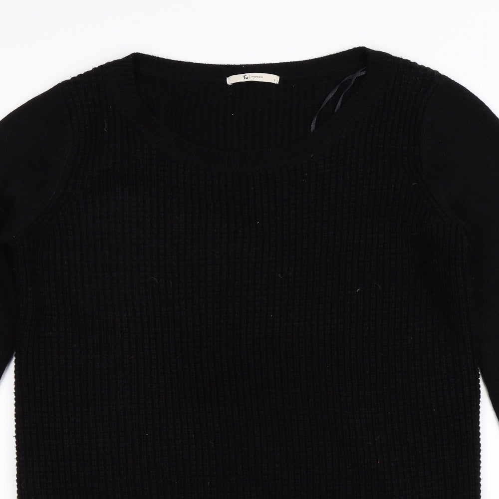 TU Womens Black   Jumper Dress  Size 8