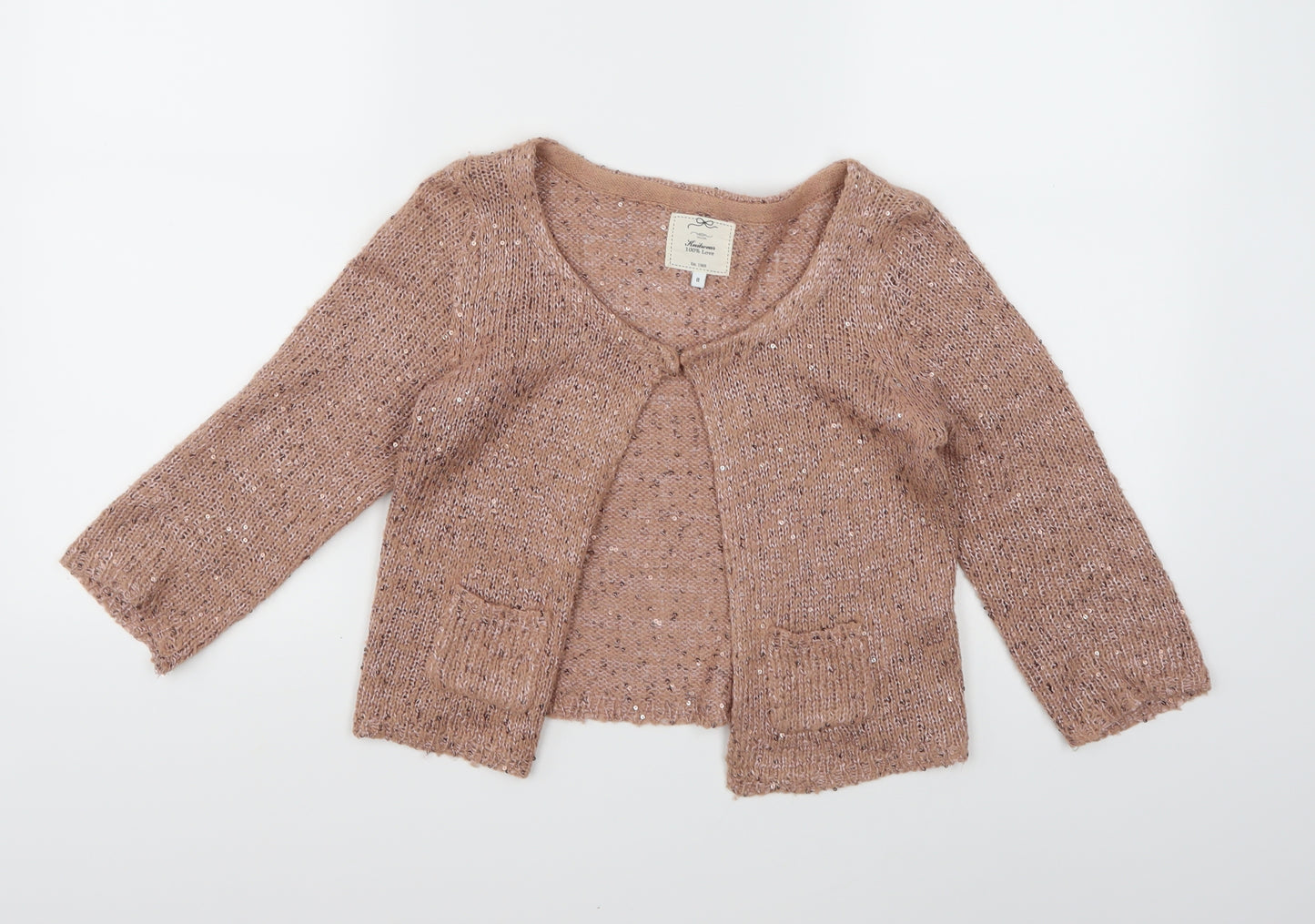 New Look Womens Pink  Knit Cardigan Jumper Size 8