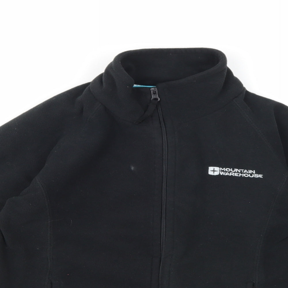 Mountain Warehouse Boys Black  Fleece Jacket  Size 7-8 Years