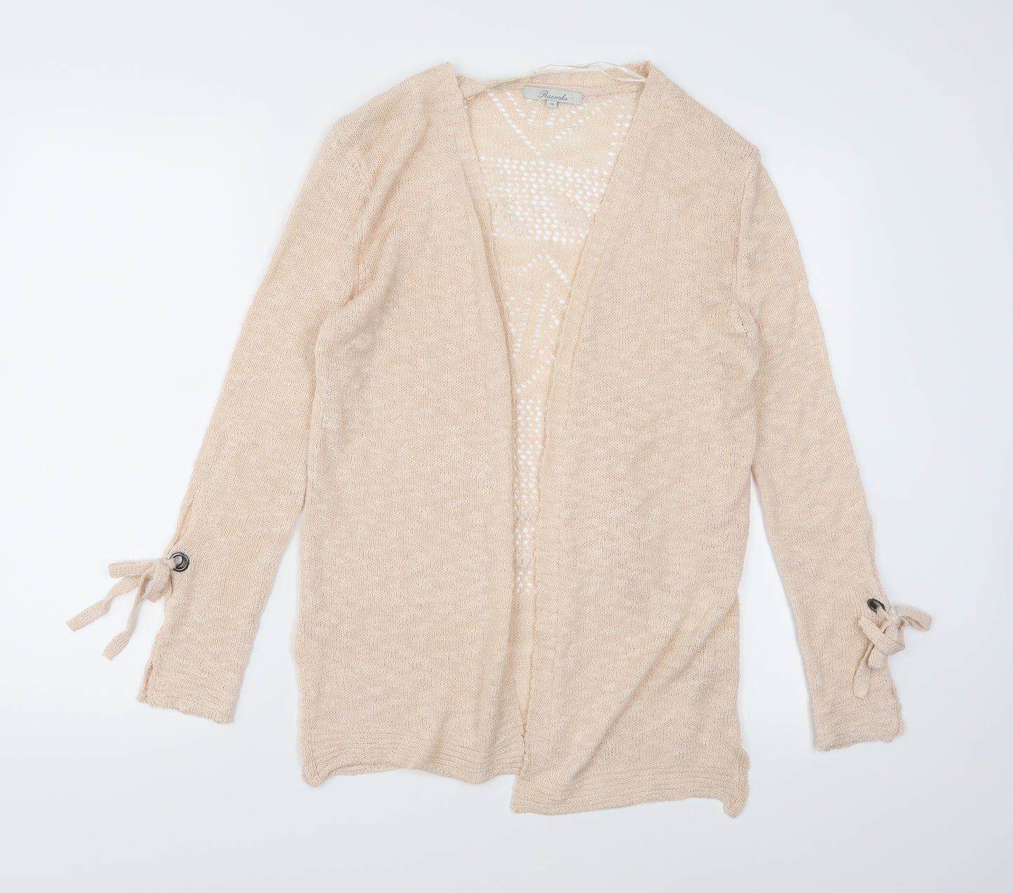 Peacocks Womens Pink  Knit Cardigan Jumper Size 10