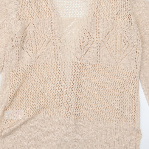 Peacocks Womens Pink  Knit Cardigan Jumper Size 10