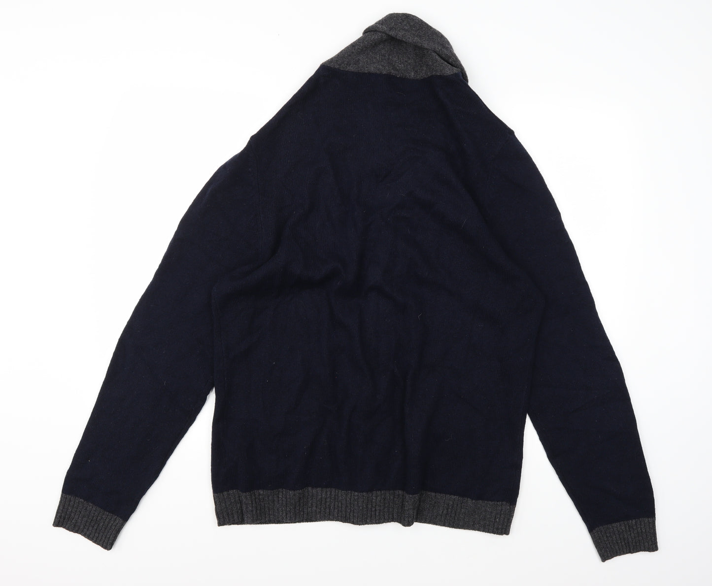 Marks and Spencer Mens Blue  Knit Cardigan Jumper Size L
