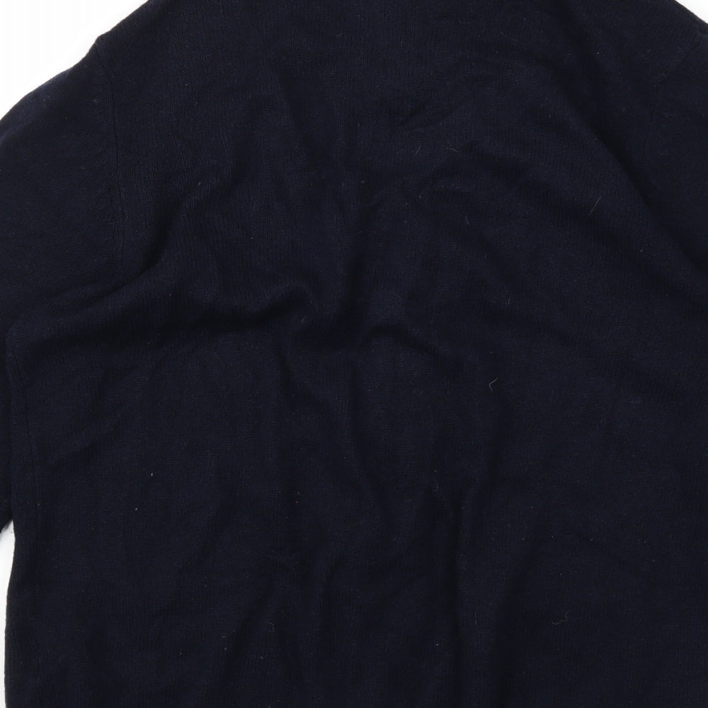 Marks and Spencer Mens Blue  Knit Cardigan Jumper Size L