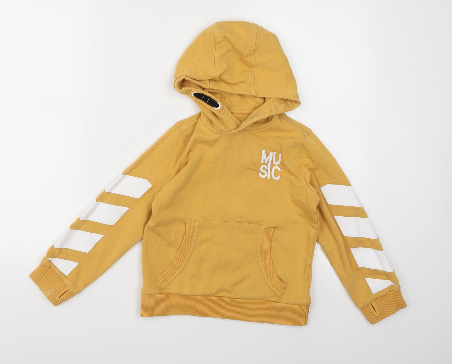 Nutmeg Girls Yellow  Jersey Pullover Hoodie Size 6-7 Years
